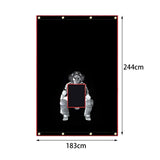 Maxbell Batting Cage Backstop Mat Heavy Duty Baseball Backstop Mat for Park Softball 244cmx183cm