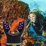 Maxbell Diving Regulator Mouthpiece Diving Equipment Breathing Tube Accessories Black Purple