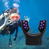 Maxbell Diving Regulator Mouthpiece Diving Equipment Breathing Tube Accessories Black Purple