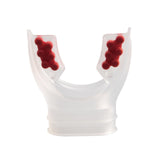 Maxbell Diving Regulator Mouthpiece Diving Equipment Breathing Tube Accessories Clear Red