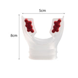 Maxbell Diving Regulator Mouthpiece Diving Equipment Breathing Tube Accessories Clear Red