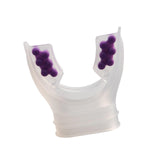 Maxbell Diving Regulator Mouthpiece Diving Equipment Breathing Tube Accessories Clear Purple