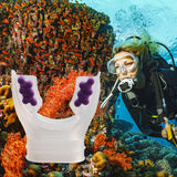 Maxbell Diving Regulator Mouthpiece Diving Equipment Breathing Tube Accessories Clear Purple
