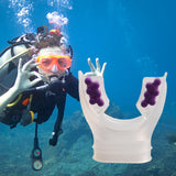Maxbell Diving Regulator Mouthpiece Diving Equipment Breathing Tube Accessories Clear Purple