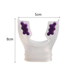 Maxbell Diving Regulator Mouthpiece Diving Equipment Breathing Tube Accessories Clear Purple