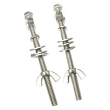 Maxbell 2Pcs Diving Butterfly Wing Nuts Screw Stainless Steel Lightweight for Gear