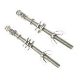 Maxbell 2Pcs Diving Butterfly Wing Nuts Screw Stainless Steel Lightweight for Gear