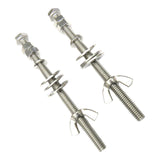 Maxbell 2Pcs Diving Butterfly Wing Nuts Screw Stainless Steel Lightweight for Gear