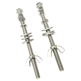 Maxbell 2Pcs Diving Butterfly Wing Nuts Screw Stainless Steel Lightweight for Gear