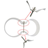 Maxbell 2Pcs Diving Butterfly Wing Nuts Screw Stainless Steel Lightweight for Gear