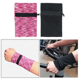 Maxbell Sports Wrist Pouch Wristband Sleeve Bag Phone Holder Case for Jogging Sport Pink