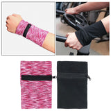 Maxbell Sports Wrist Pouch Wristband Sleeve Bag Phone Holder Case for Jogging Sport Pink