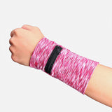 Maxbell Sports Wrist Pouch Wristband Sleeve Bag Phone Holder Case for Jogging Sport Pink