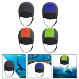 Maxbell 3mm Neoprene Scuba Diving Hat Protection Ear for Rafting Underwater Unisex black