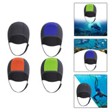 Maxbell 3mm Neoprene Scuba Diving Hat Protection Ear for Rafting Underwater Unisex black