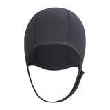 Maxbell 3mm Neoprene Scuba Diving Hat Protection Ear for Rafting Underwater Unisex black