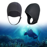 Maxbell 3mm Neoprene Scuba Diving Hat Protection Ear for Rafting Underwater Unisex black