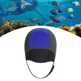 Maxbell 3mm Neoprene Scuba Diving Hat Protection Ear for Rafting Underwater Unisex blue