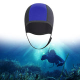 Maxbell 3mm Neoprene Scuba Diving Hat Protection Ear for Rafting Underwater Unisex blue