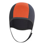 Maxbell 3mm Neoprene Scuba Diving Hat Protection Ear for Rafting Underwater Unisex orange