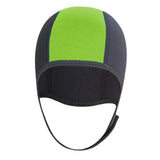 Maxbell 3mm Neoprene Scuba Diving Hat Protection Ear for Rafting Underwater Unisex green