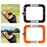 Maxbell Golf Swing Trainer Set Hitting Bag Outdoor Durable Waterproof for Beginner orange and yellow