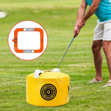 Maxbell Golf Swing Trainer Set Hitting Bag Outdoor Durable Waterproof for Beginner orange and yellow