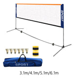 Maxbell Badminton Pickleball Net Set Multifunctional 6 Badminton for Soccer Indoor 3.1m Width