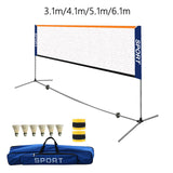 Maxbell Badminton Pickleball Net Set Multifunctional 6 Badminton for Soccer Indoor 3.1m Width