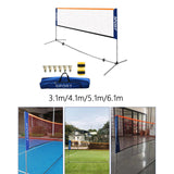 Maxbell Badminton Pickleball Net Set Multifunctional 6 Badminton for Soccer Indoor 3.1m Width