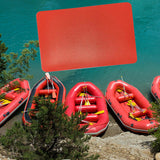 Maxbell Boat Repair Patch 10cmx15cm PVC Repair Patches for Dinghy Raft Repair Tool Red