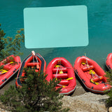 Maxbell Boat Repair Patch 10cmx15cm PVC Repair Patches for Dinghy Raft Repair Tool Green