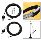 Maxbell Steel Wire Rope String Dia 5M Exercise Home Gym Cord Fitness Pulley Cable Adjustable with Set