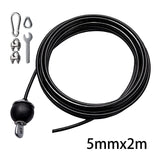 Maxbell Steel Wire Rope String Dia 5M Exercise Home Gym Cord Fitness Pulley Cable Adjustable with Set