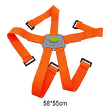 Maxbell Folding Bike Carrier Bracket Belt Pannier Front Bag Holder Rack Strap orange and gray