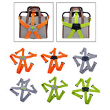 Maxbell Folding Bike Carrier Bracket Belt Pannier Front Bag Holder Rack Strap orange and gray