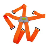 Maxbell Folding Bike Carrier Bracket Belt Pannier Front Bag Holder Rack Strap orange and gray