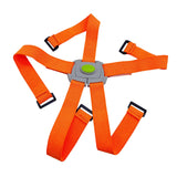 Maxbell Folding Bike Carrier Bracket Belt Pannier Front Bag Holder Rack Strap orange and gray