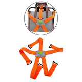 Maxbell Folding Bike Carrier Bracket Belt Pannier Front Bag Holder Rack Strap orange and gray