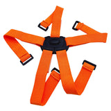 Maxbell Folding Bike Carrier Bracket Belt Pannier Front Bag Holder Rack Strap orange and black