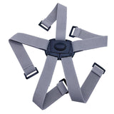 Maxbell Folding Bike Carrier Bracket Belt Pannier Front Bag Holder Rack Strap gray and black