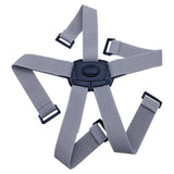 Maxbell Folding Bike Carrier Bracket Belt Pannier Front Bag Holder Rack Strap gray and black