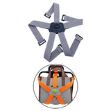 Maxbell Folding Bike Carrier Bracket Belt Pannier Front Bag Holder Rack Strap gray and black