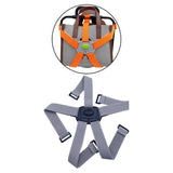 Maxbell Folding Bike Carrier Bracket Belt Pannier Front Bag Holder Rack Strap gray and black