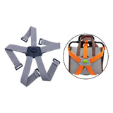 Maxbell Folding Bike Carrier Bracket Belt Pannier Front Bag Holder Rack Strap gray and black