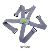 Maxbell Folding Bike Carrier Bracket Belt Pannier Front Bag Holder Rack Strap gray and green