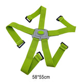 Maxbell Folding Bike Carrier Bracket Belt Pannier Front Bag Holder Rack Strap green and gray