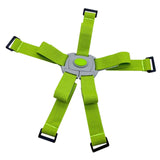 Maxbell Folding Bike Carrier Bracket Belt Pannier Front Bag Holder Rack Strap green and gray