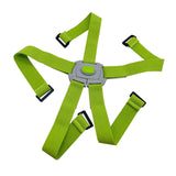 Maxbell Folding Bike Carrier Bracket Belt Pannier Front Bag Holder Rack Strap green and gray