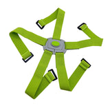 Maxbell Folding Bike Carrier Bracket Belt Pannier Front Bag Holder Rack Strap green and gray